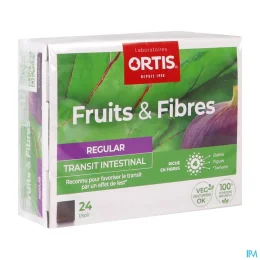 Ortis Fruits & Fibres Regular Transit Intestinal Cubes à Mâcher