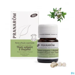 Perles d'Huiles Essentielle de Thym Vulgaire - Sommité Fleurie Bio - 60 Perles