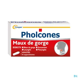Pholcones Bismuth Maux de Gorge