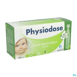Physiodose Sérum physiologique stérile 100% d'origine végétale