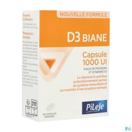 Pileje D3 Biane 30 capsules 1000UI