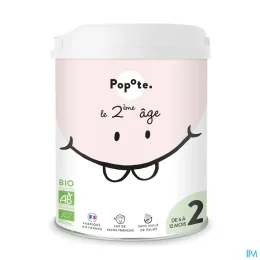 Popote Lait Infantile 2eme Age Bio 6 à 12 Mois 800g