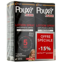 Pouxit Flash Traitement anti-poux et lentes Spray