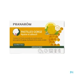 Pranarom Aromaforce Pastilles Gorge Apaise et Adoucit
