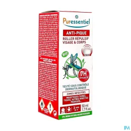 Puressentiel Anti-Pique Roller Répulsif Bio Visage & Corps