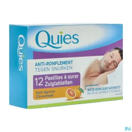 Quies Anti-Ronflement 12 Pastilles à sucer