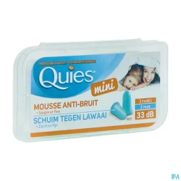 Quies Mini Protection Auditive en Mousse 3 Paires