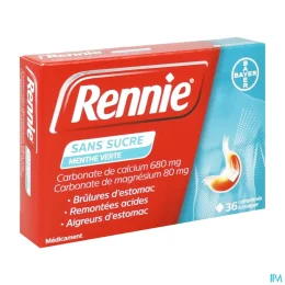 Rennie - Remontées acides et brûlures d'estomac
