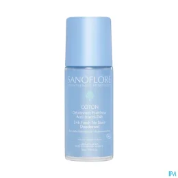 Sanoflore Déodorant Fraicheur Bio Anti-traces 24h Coton