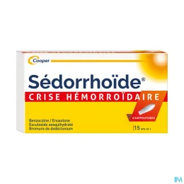 Sédorrhoïde Crise hémorroïdaire — Suppositoire