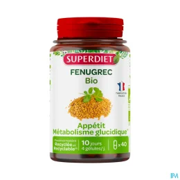 Superdiet Fenugrec Bio 40 gélules