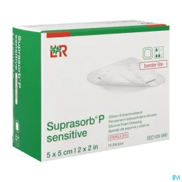 Suprasorb P Sensitive Pansements Hydrocellulaires siliconés