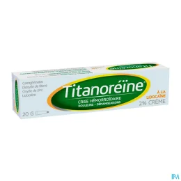 Titanoréine — Crème à la Lidocaïne - Tube 20 g