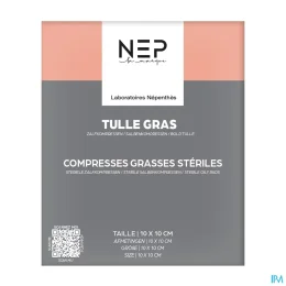 Tulle gras 10x10 cm - (Bte de 10)