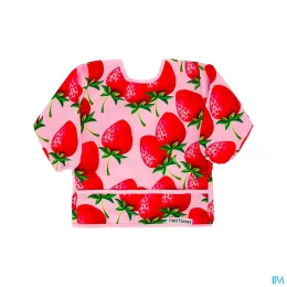Twistshake Bavoir A Manches Fraise