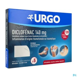Urgo Diclofenac Emplâtres Médicamenteux 140 mg