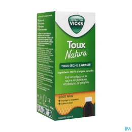 Vicks Toux Natura — Adulte - Flacon 140 mL