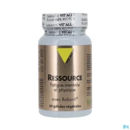Vit'All+ Ressource Force Mentale & Physique 30 Gélules