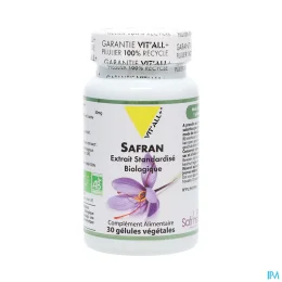 Vit'All+ Safran Bio 30mg 30 Gélules