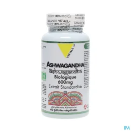VITALL+ ASHWAGANDA 600mg Extrait Standardise - 60 Gelules