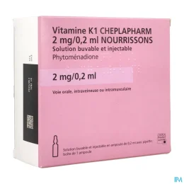 VITAMINE K1 2MG/0,2ML Nourrissons - 1 Ampoule