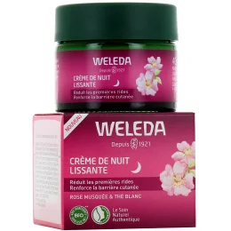Weleda Crème de Nuit Lissante Rose Musquée et Thé Blanc