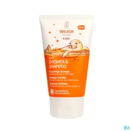 Weleda Kids Shampooing Douche 2 en 1 Orange Fruitée