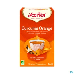 Yogi Tea Infusion Ayurvédique Curcuma Orange Bio